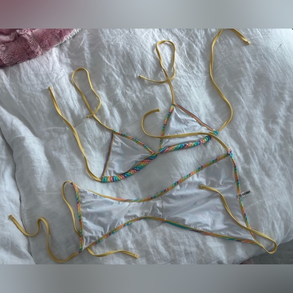 Forever 21 Rainbow String Bikini Set: - Picture 4 of 4